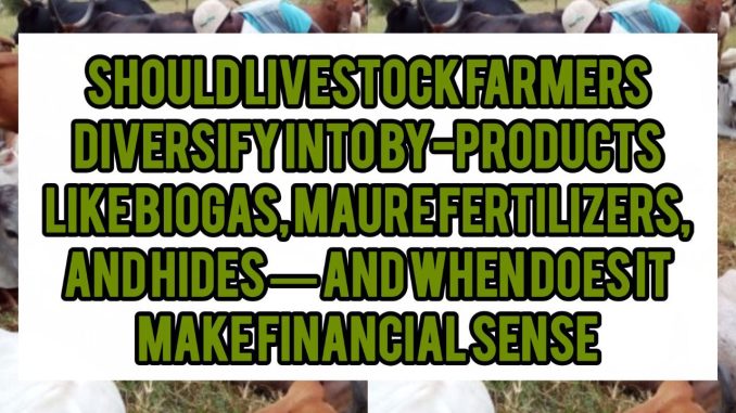 Should Livestock Farmers Diversify Into By-Products Like Biogas, Manure Fertilizers, and Hides — And When Does It Make Financial Sense Should Livestock Farmers Diversify Into By-Products Like Biogas, Manure Fertilizers, and Hides — And When Does It Make Financial Sense