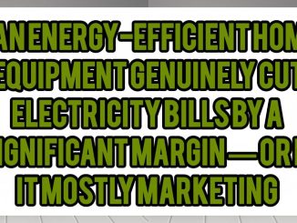 Can Energy-Efficient Home Equipment Genuinely Cut Electricity Bills by A Significant Margin — Or Is It Mostly Marketing