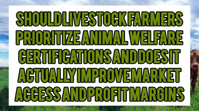 Should Livestock Farmers Prioritize Animal Welfare Certifications — and Does It Actually Improve Market Access and Profit Margins